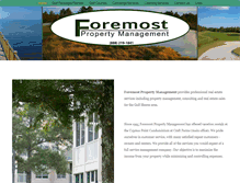Tablet Screenshot of foremostpropertymanagement.com